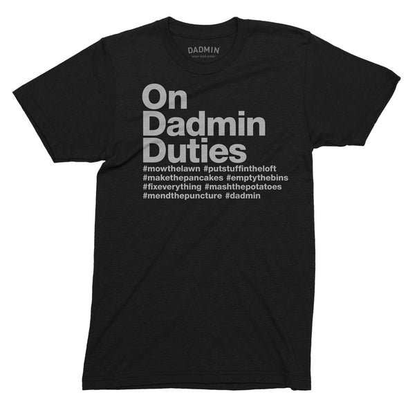 Personalised Dadmin Duties T-Shirt