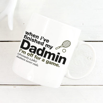 Tennis Dadmin Mug