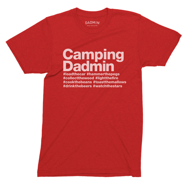 Personalised Camping Dadmin T-Shirt