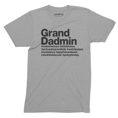 Personalised Grand Dadmin T-Shirt