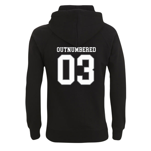 Outnumbered (By how many?) Back Print Hoodie