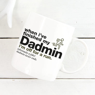 Running Dadmin Mug