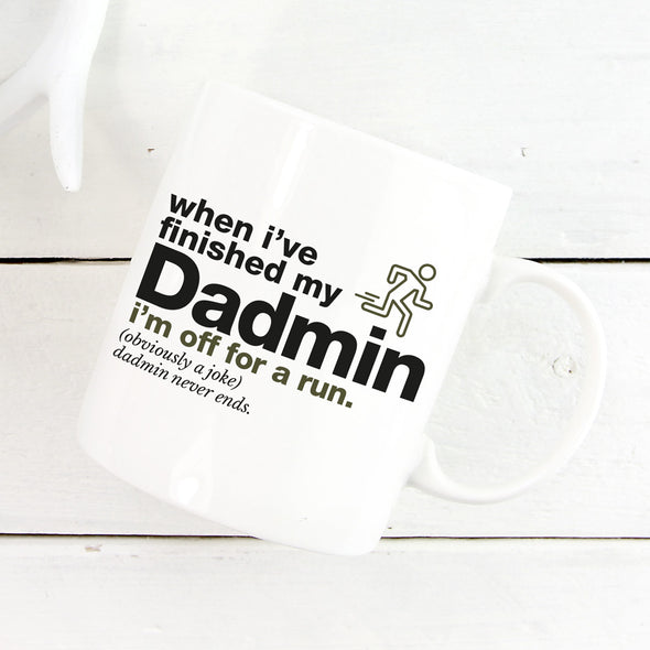 Running Dadmin Mug
