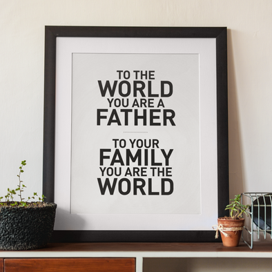 You are the world - Framed Print
