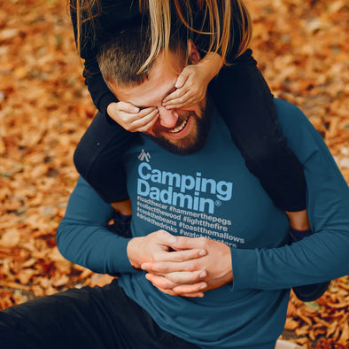 Personalised Camping Dadmin - Long Sleeved Tee