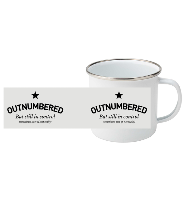 Outnumbered - Enamel Mug