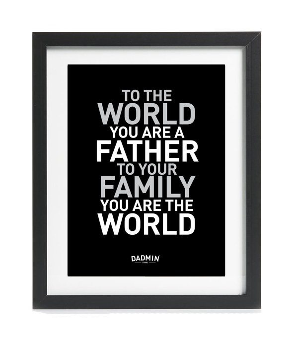 You Are The World Framed Mounted Print
