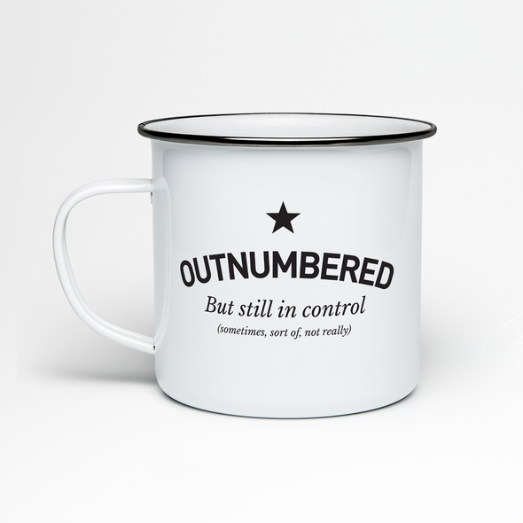 Outnumbered - Enamel Mug