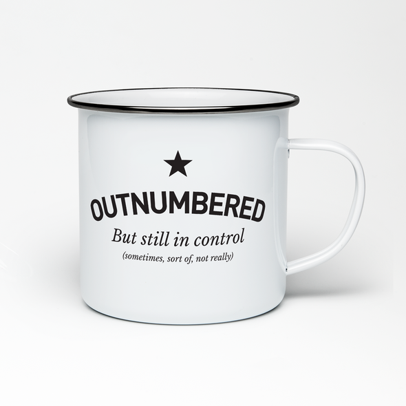 Outnumbered - Enamel Mug