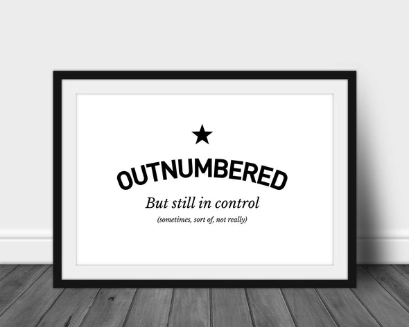 Outnumbered - Framed Print