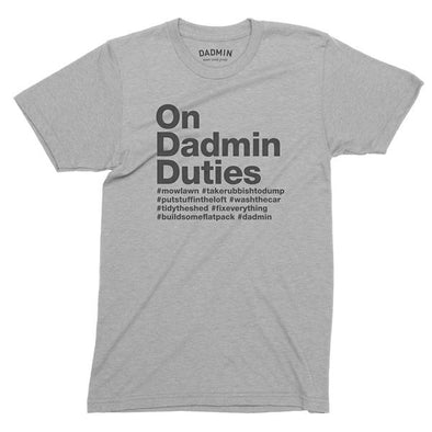 Personalised Dadmin Duties T-Shirt
