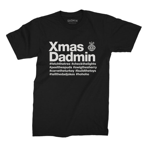 Personalised Xmas Dadmin T-Shirt